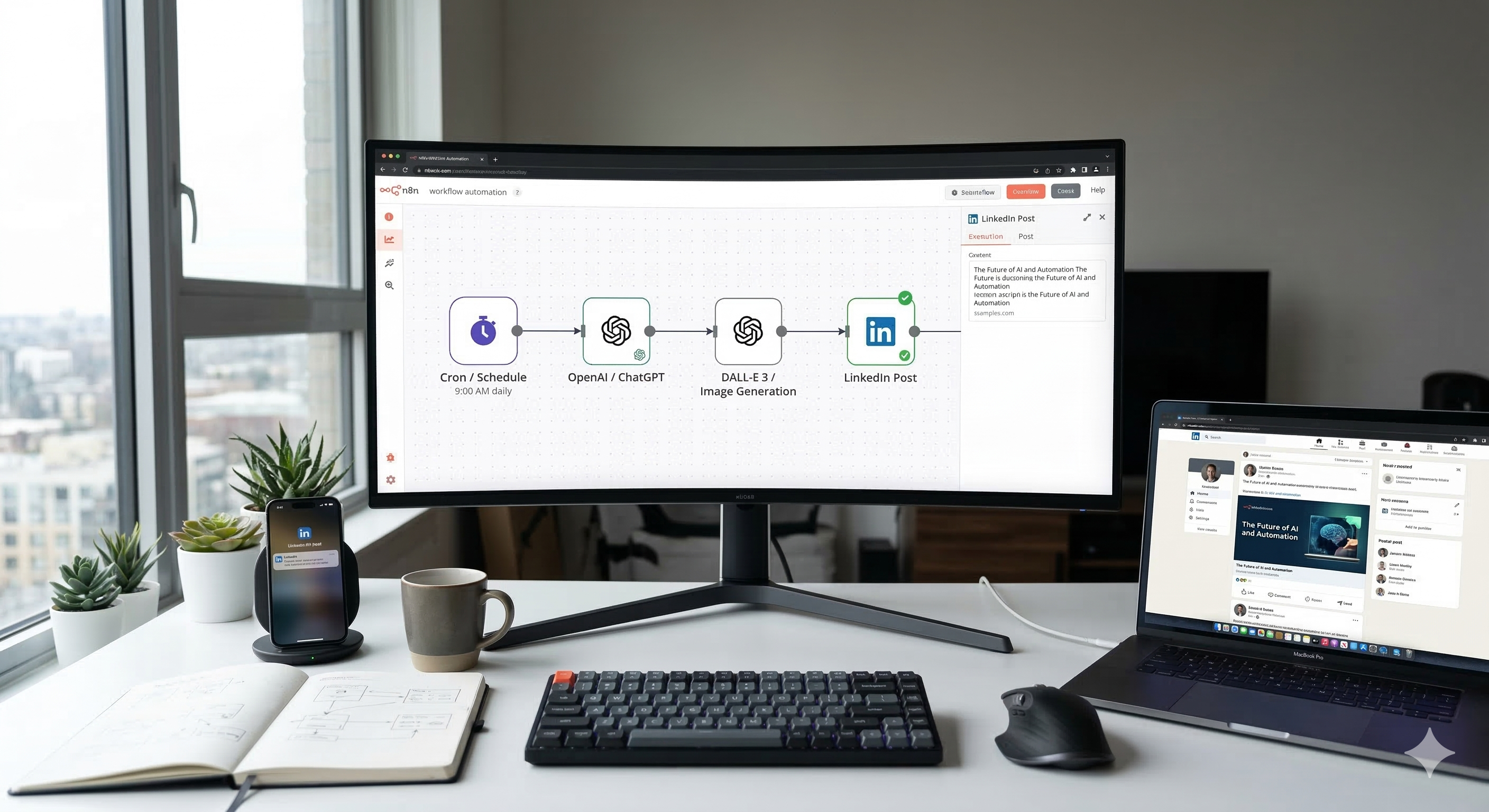 AI LinkedIn Content Automation (n8n)