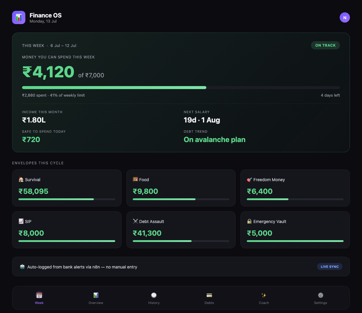 Finance OS — Personal Finance Command Center